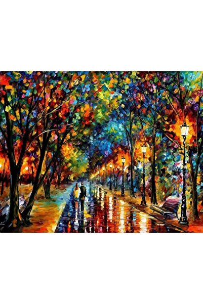 wombhobby Renkli Yürüyüş Sayılarla Boyama Seti 50x65 Cm Çerçeveli (Kasnağa ) ...