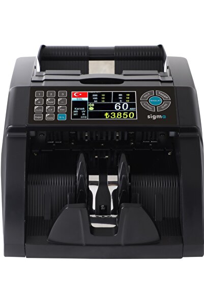 Sigma Sc8520 Karışık Para Sayma Makinesi, Tl Ve Euro Karışık Sayım - Dolar Adet Sayım Müşteri Ekranı
