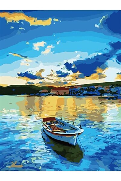 wombhobby Tekne Sayılarla Boyama Seti 40x 50 Cm (TUVALE GERİLİ)