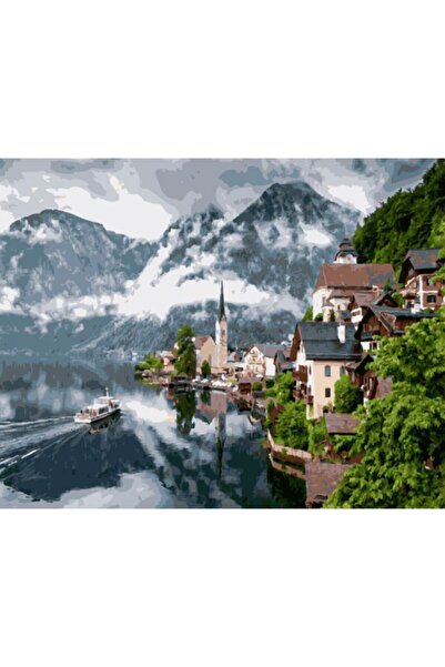 wombhobby Avusturyadan Esintiler Sayılarla Boyama Seti 40x50 Çerçeveli (Kasna...