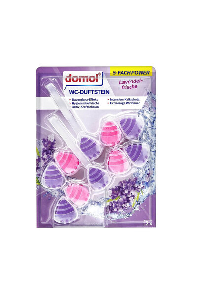 DOMOL Klozet Blok Lavanta Wc Kokusu -2x55 g 110gr.