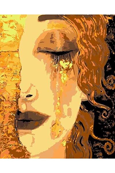 wombhobby Gustav Klimt Ağlayan Kadın Sayılarla Boyama Seti 40x50 Cm Çerçeveli...
