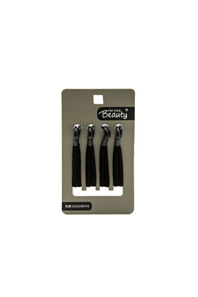 FOR YOUR BEAUTY طقم مناشف بإبزيم أسود مكون من 4 قطع - Khtk1