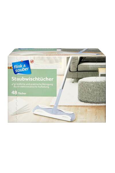 Flink Sauber Temizlik Aparatı Yedek Bez Başlık, 48'li