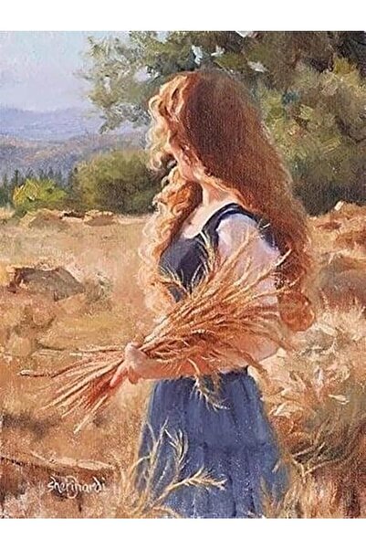 wombhobby Hasat Zamanı Sayılarla Boyama Seti 40x50 Cm Çerçevesiz RULO ( Kasna...