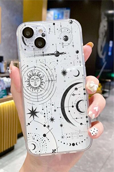 3GEN CASE İphone 15 Plus-İphone 14 Plus Uyumlu Desenli Şeffaf Silikon Kılıf