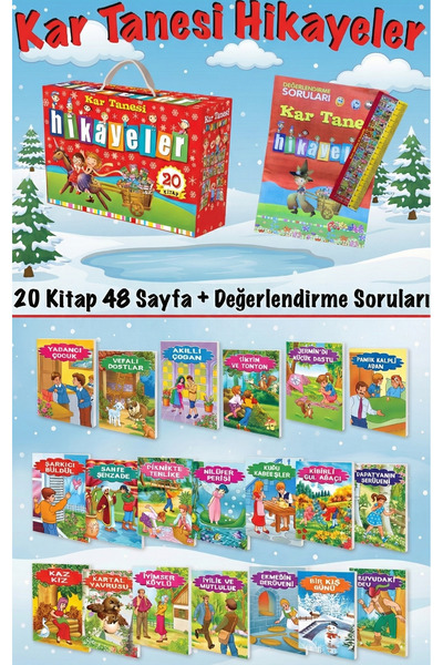 Tandem Yayınları Kutu Pofuduk Kar Tanesi Hikayeler 20 Kitap