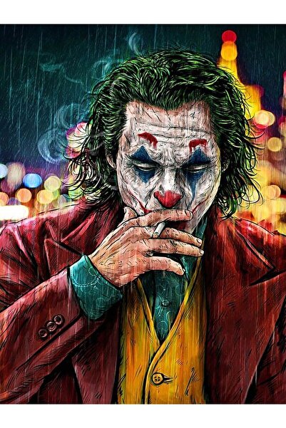 wombhobby Joker 2 Sayılarla Boyama Seti 50x65 cm Çerçevesiz RULO ( Kasnaksız )