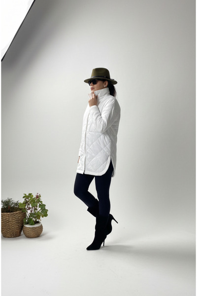 Seyhan Eraslan Gömlek Detaylı Kapitone Mont