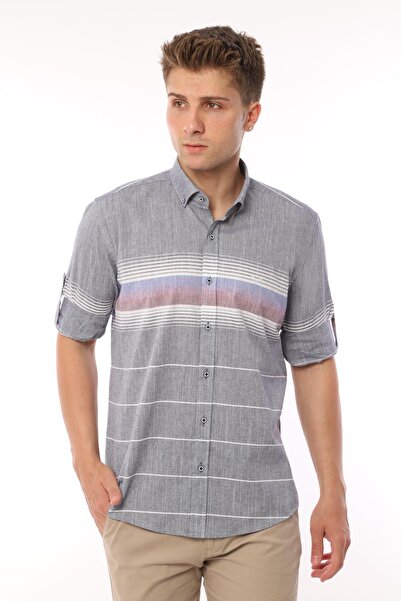 Fitmens εφαρμοστό Μακρυμάνικο πουκάμισο με επένδυση Λινό σε συσκευασία δώρου ...