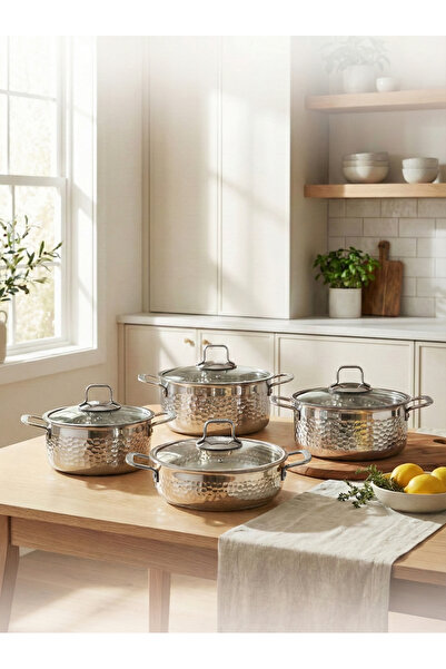 Hascevher Serra 8 Piece Cookware Set