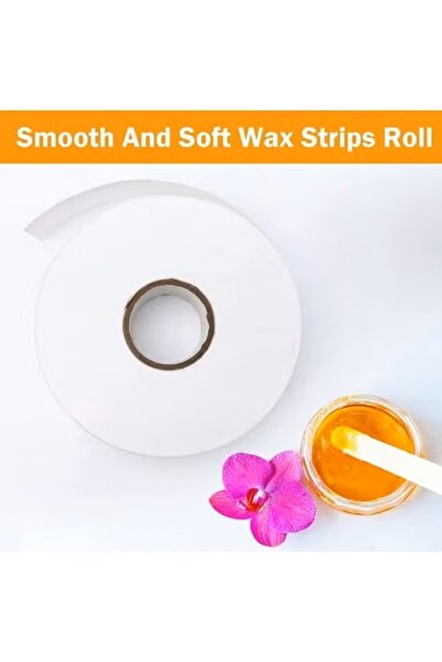 BLOOMING TIME 100 ياردة من شرائط الشمع غير المنسوجة للجسم والوجه