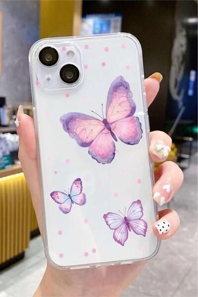 3GEN CASE İphone 15 Plus-İphone 14 Plus Uyumlu Desenli Şeffaf Silikon Kılıf
