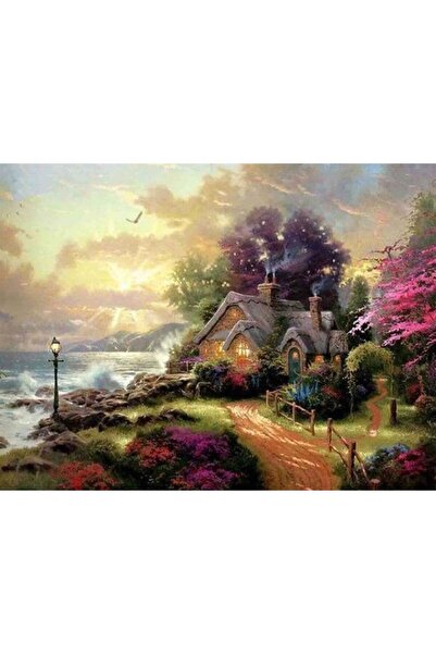 wombhobby Mistik Ev Sayılarla Boyama Seti 40x50 Cm Çerçevesiz RULO ( Kasnaksız )