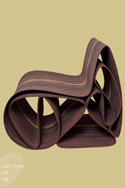 Factory Of Us Guru Berjer Tekli Koltuk Organik Formlu Ergonomik - Kahverengi