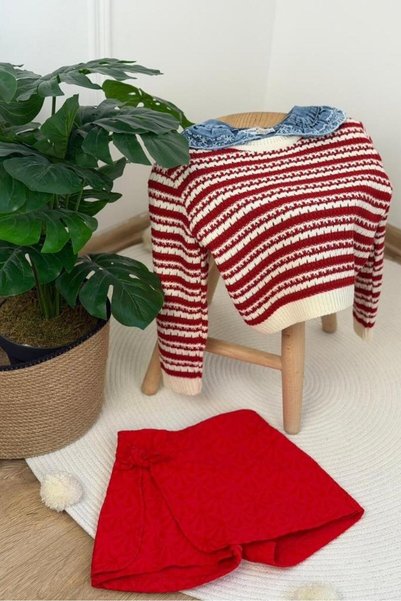 Booni Jooni Gömekli Knitwear 3-Piece Set