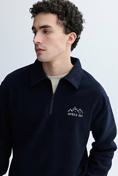Mudo NAKIŞLI POLO YAKA SWEATSHIRT
