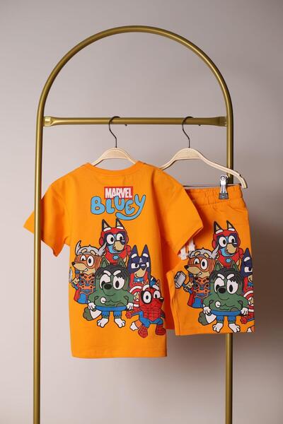 Generic Brand Marvel Bluey Shorts Set