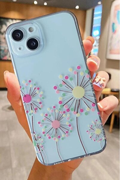 3GEN CASE İphone 15 Plus-İphone 14 Plus Uyumlu Tatlı Çiçekler Desenli Şeffaf ...