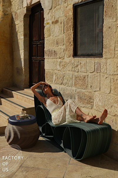 Factory Of Us Guru Daybed Uzanma Koltuğu Ergonomik Minderli Tekli Koltuk - Yeşil