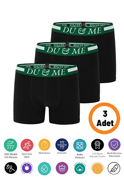 DU&ME بوكسر رجالي من القطن عالي الجودة، مريح طوال اليوم