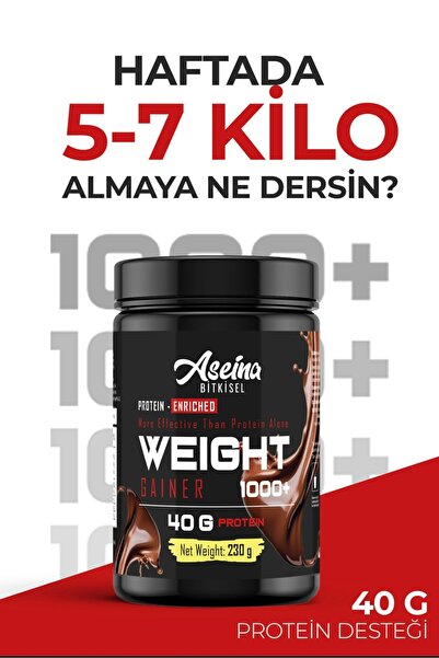 Aseina Kilo almaya yardımcı iştah açıcı Muz Ve Kakao Karışımlı Aromalı Protein Tozu 230 gr