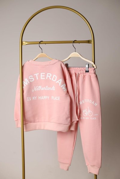 Booni Jooni Pink Amsterdam Tracksuit Set - Girls' Girls'