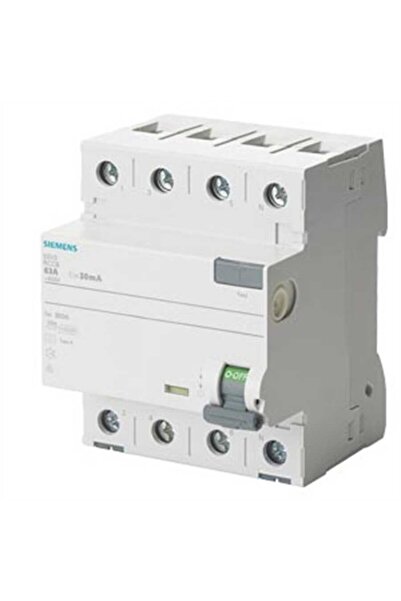 Siemens 5SV3344-6 A Tipi Trifaze Kaçak Akım Rölesi 30mA 40A 400V 3 Faz+N