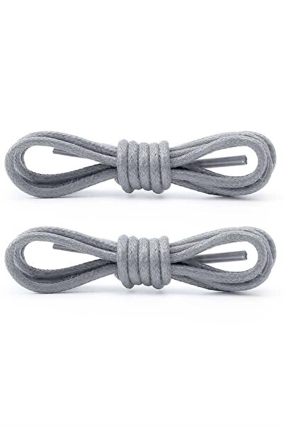 hapshoe أربطة حذاء كلاسيكية مشمعة باللون الرمادي مقاس 60 سم