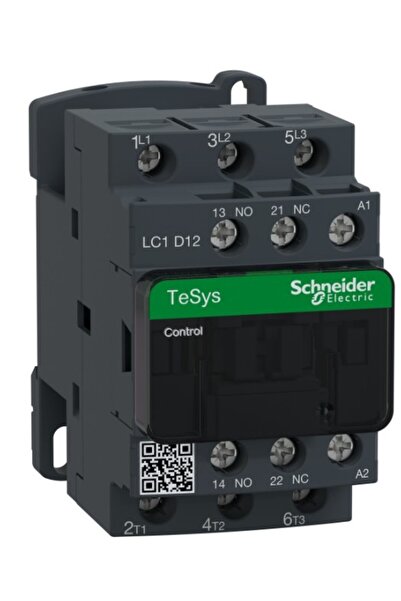 Schneider Electric Schneider LC1D12B7 TeSys D 12 A 5,5 kW 24V AC Kontaktör 3 ...