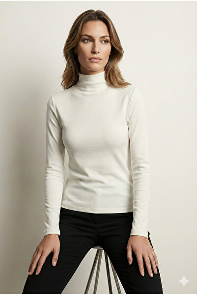 Şiir بلوزة نسائية من Lago ذات ملمس فائق النعومة ومجعدة من الداخل بنصف أكمام طويلة وبلوزة وسترة - إكرو