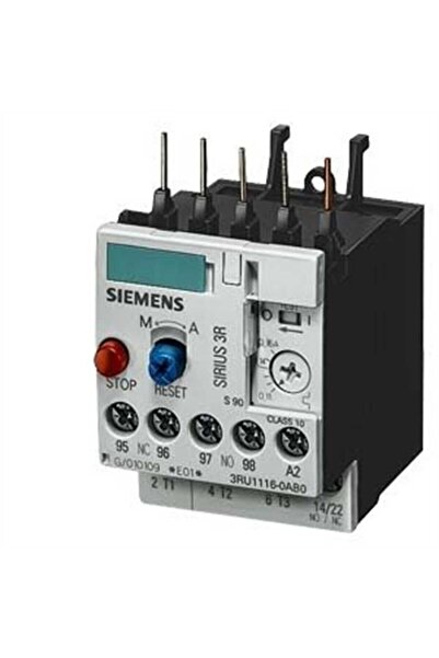 Siemens 3Ru1116-1Hb0 Sirius Termik Röle- Faz Korumalı- 60ºc Pano İçi Sıcaklığ...