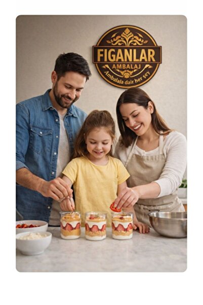 figanlar ambalaj 300cc Plastik Kristal Kapaklı BODEGA Tatlı Kavanozu Magnolia...