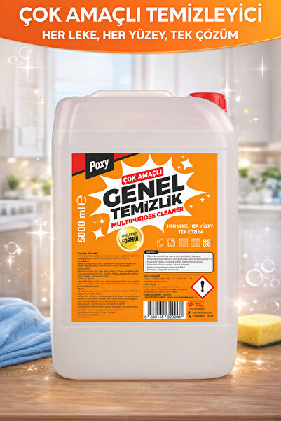 Poxy Genel Temizlik 5 Lt Tüm Lekeler Için Halı, Koltuk, Döşeme Tekstil Pimapen Pvc Leke Çıkarıcı