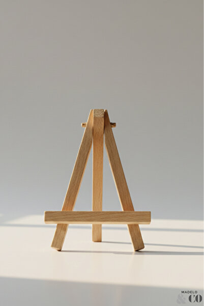 Ahşap Mini Tasarım Şövale