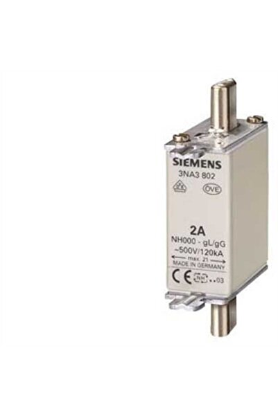 Siemens 3Na3820 Steatit Seramik Gövdeli Nh Bıçaklı Sigorta Buşonu 50A Boy 000...