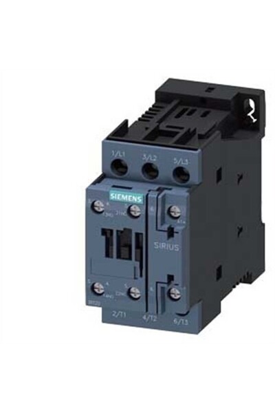 Siemens Sirius Kontaktör 3RT2025-1BB40 7.5kW 17A 24VDC 1NO+1NC Vida Bağlantıl...