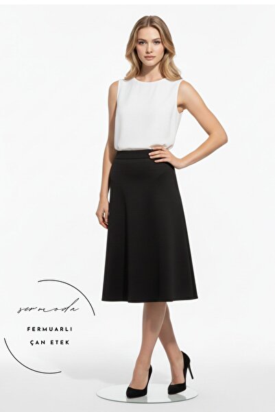 lil amore Bell skirt - lightweight Stretch Fabric fabric high waist long bell...