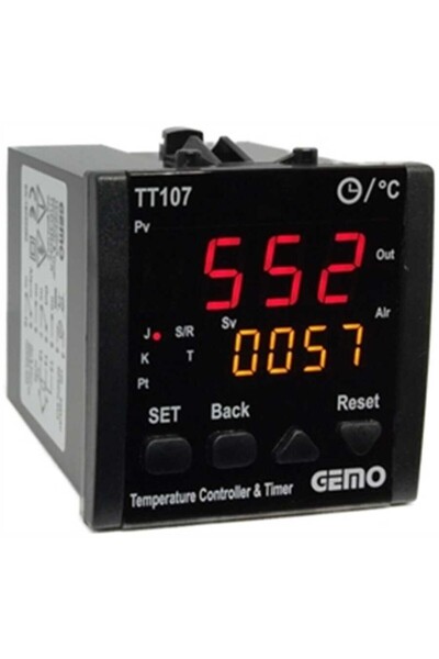 TT107-24V-R Dahili Zaman Röleli "Auto-tune PID" Sıcaklık Kontrol Cihazı
