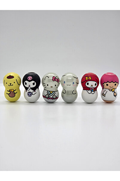 Collectors Store Flipperz Hello Kitty Karışık Hacıyatmaz Figürler (Parlayan), 6 Adet