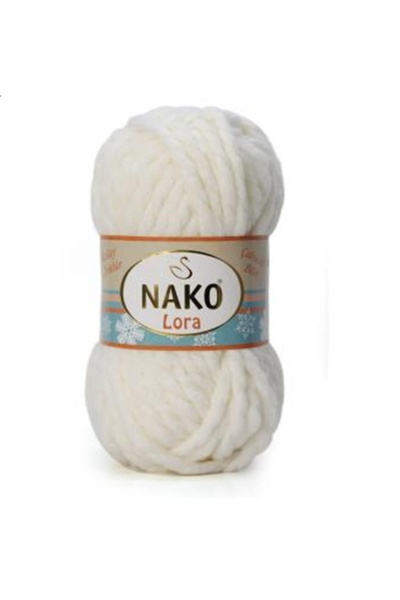 zabonti home Spaghetti Nako Lora 300 5-Pack Ecru Color Yarn for Knitting Spag...