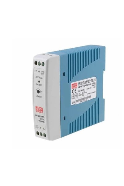 Meanwell Mean Well MDR-020-24 24VDC 1.0A Ray Montaj Güç Kaynağı