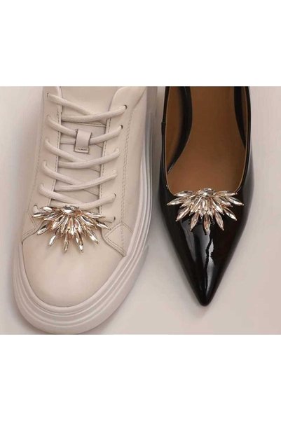 Bacoss Shoe Buckle - Bag Charm - Brooch Sun Design with One Pair of Detachable Clips (Bc-1175)
