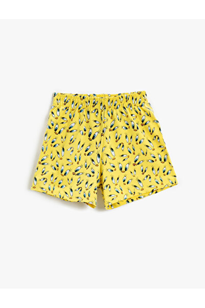 Koton Żółte wzorzyste spodenki i bermudy dla dziewcząt