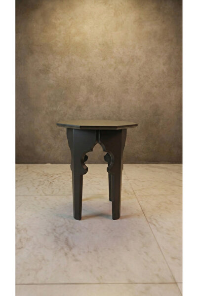 Kimahome Osmanlı Tarzı Dekoratif 4 Ayaklı Sekizgen Zigon Modern Yan Sehpa