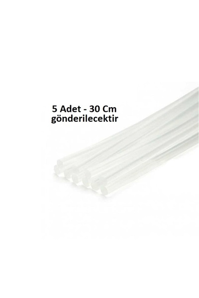 Genel Markalar Mum Ince Sıcak Silikon Tabanca Mumu Çubukları 5 Adet 30 cm