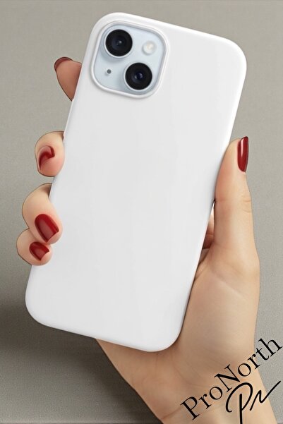 ProNorth حافظة متوافقة مع هاتف آيفون 15 مع شعار إطلاق ناعم من الداخل وغطاء من السيليكون المخملي