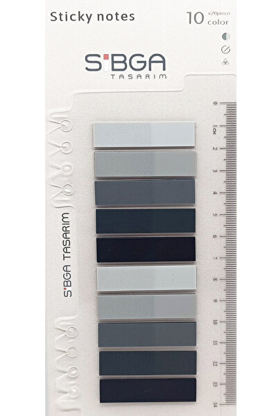 sibga tasarım Şeffaf Renkli Postit Post-it Post it. Kitap Ayracı Ayraç Plastik Postit Sticker Not Kağıdı 200'lü
