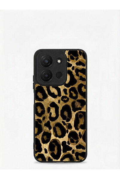 OSG حافظة فاخرة متوافقة مع هاتف شاومي ريدمي 15C بنمط الفهد وحماية ضد الصدمات