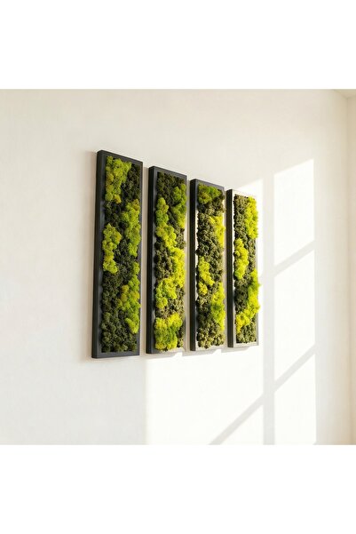 PALPABLEARTSHOP Canlı Yosun Tablo Dikey